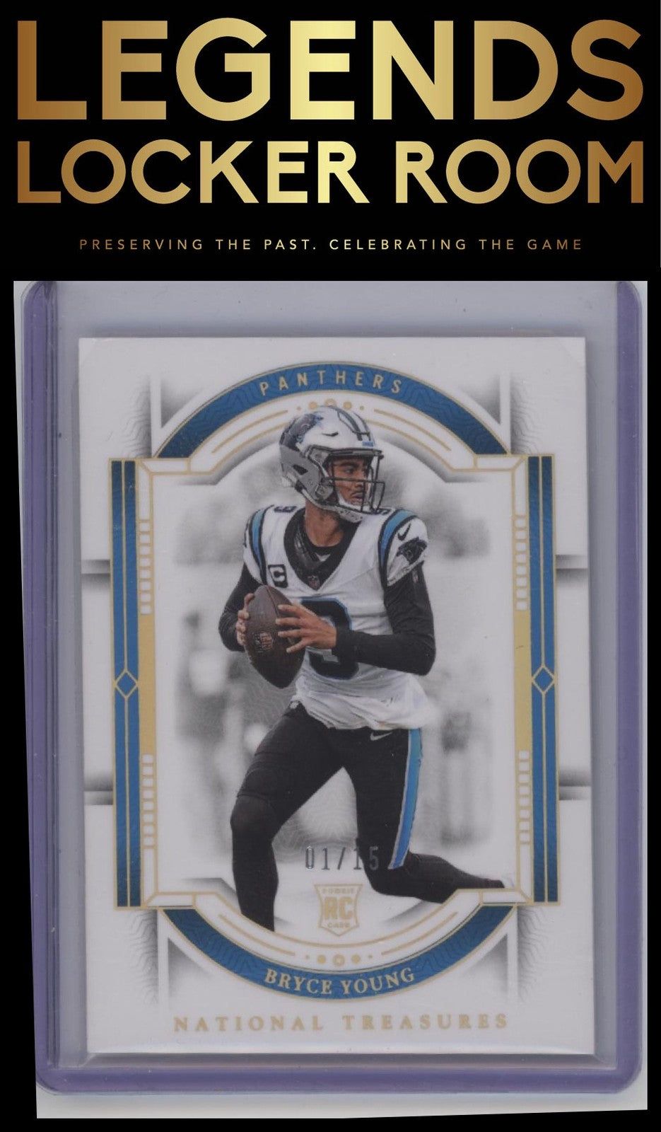 2023 Panini National Treasures #13 Bryce Young Holo Gold 01/15