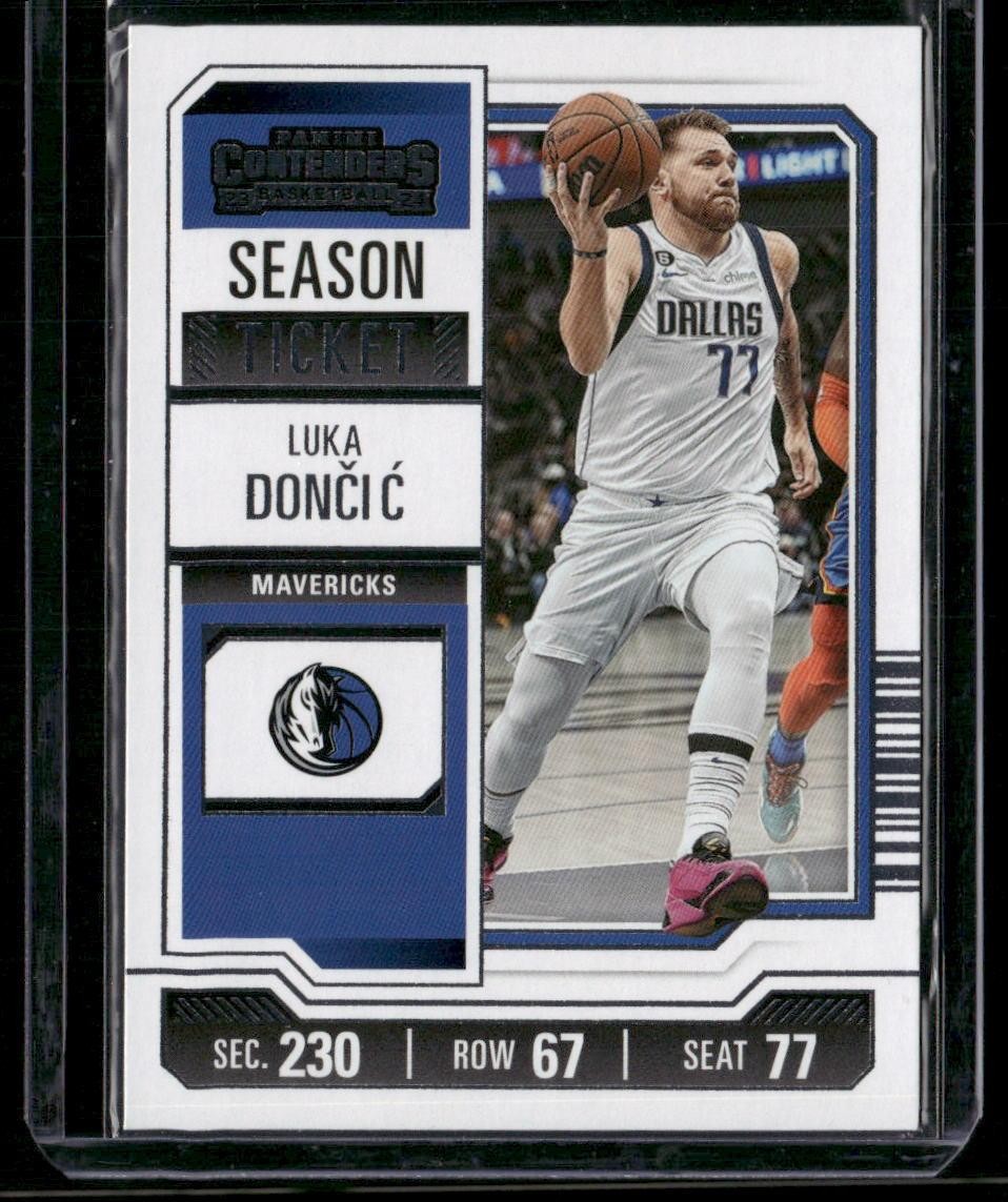 2023-24 Panini Contenders #61 Luka Doncic Season Ticket Retail