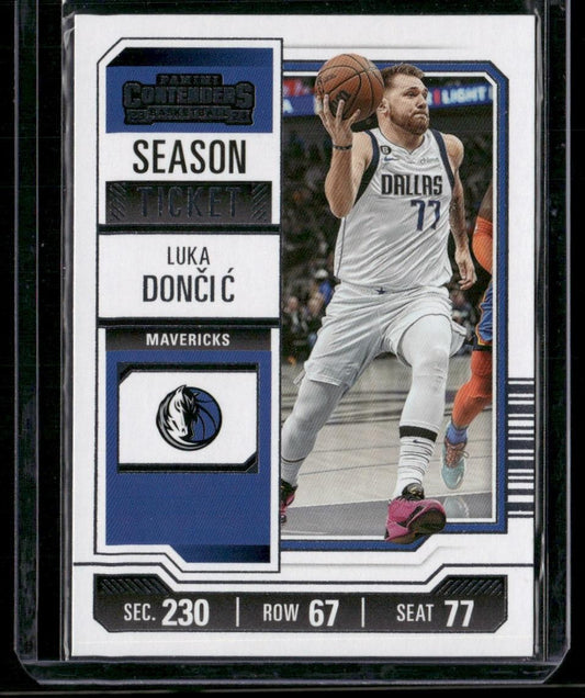 2023-24 Panini Contenders #61 Luka Doncic Season Ticket Retail
