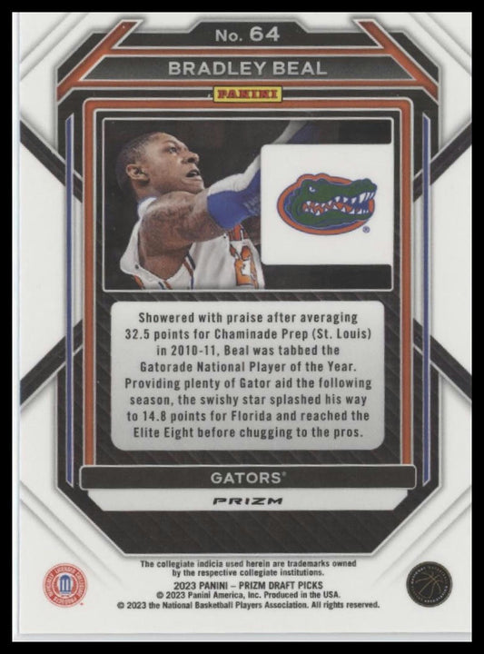 2023 Panini Prizm Draft Picks #64 Bradley Beal Red Ice