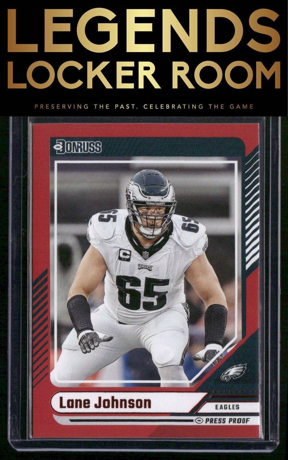 2024 Donruss #93 Lane Johnson Press Proof Red