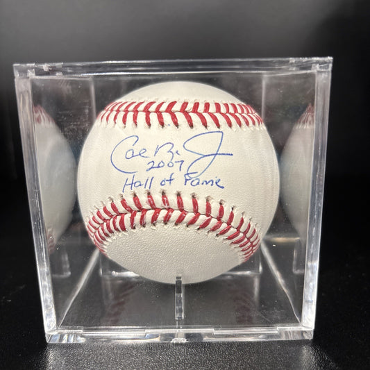 Cal Ripken Jr. Signed Rawlings OML Baseball Inscribed 2007 Hall of Fame Fanatics