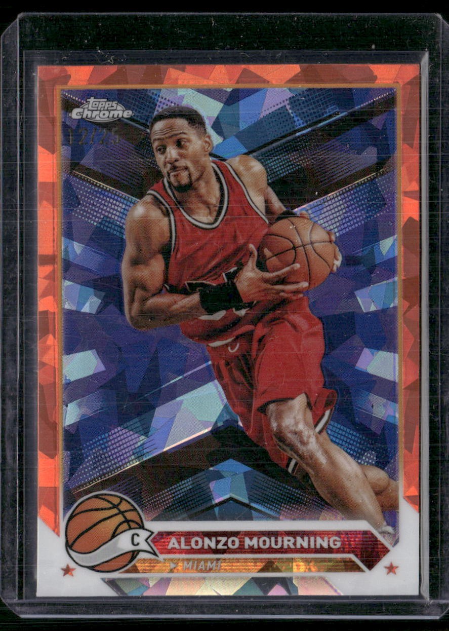 2023-24 Topps Chrome Sapphire Edition #43 Alonzo Mourning Orange #/25