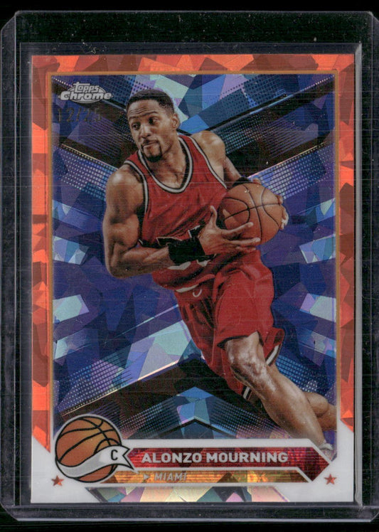 2023-24 Topps Chrome Sapphire Edition #43 Alonzo Mourning Orange #/25
