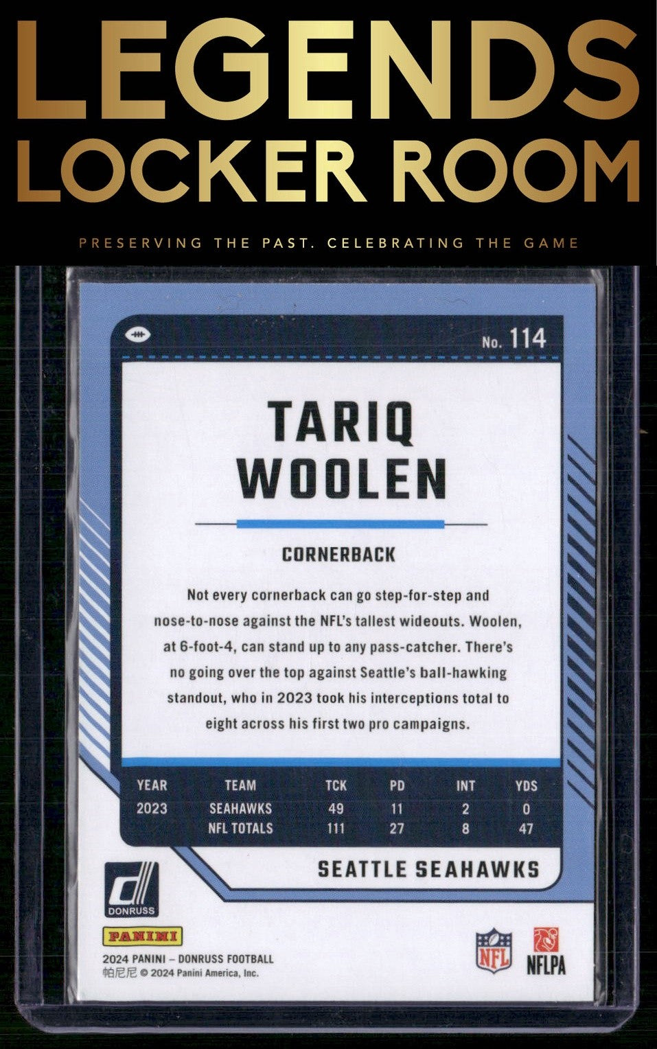 2024 Donruss #114 Tariq Woolen