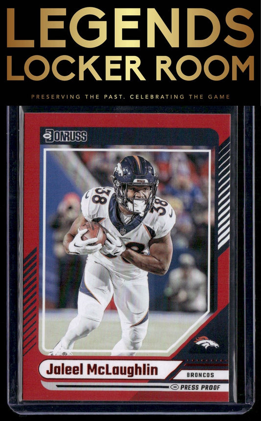 2024 Donruss #147 Jaleel McLaughlin Press Proof Red