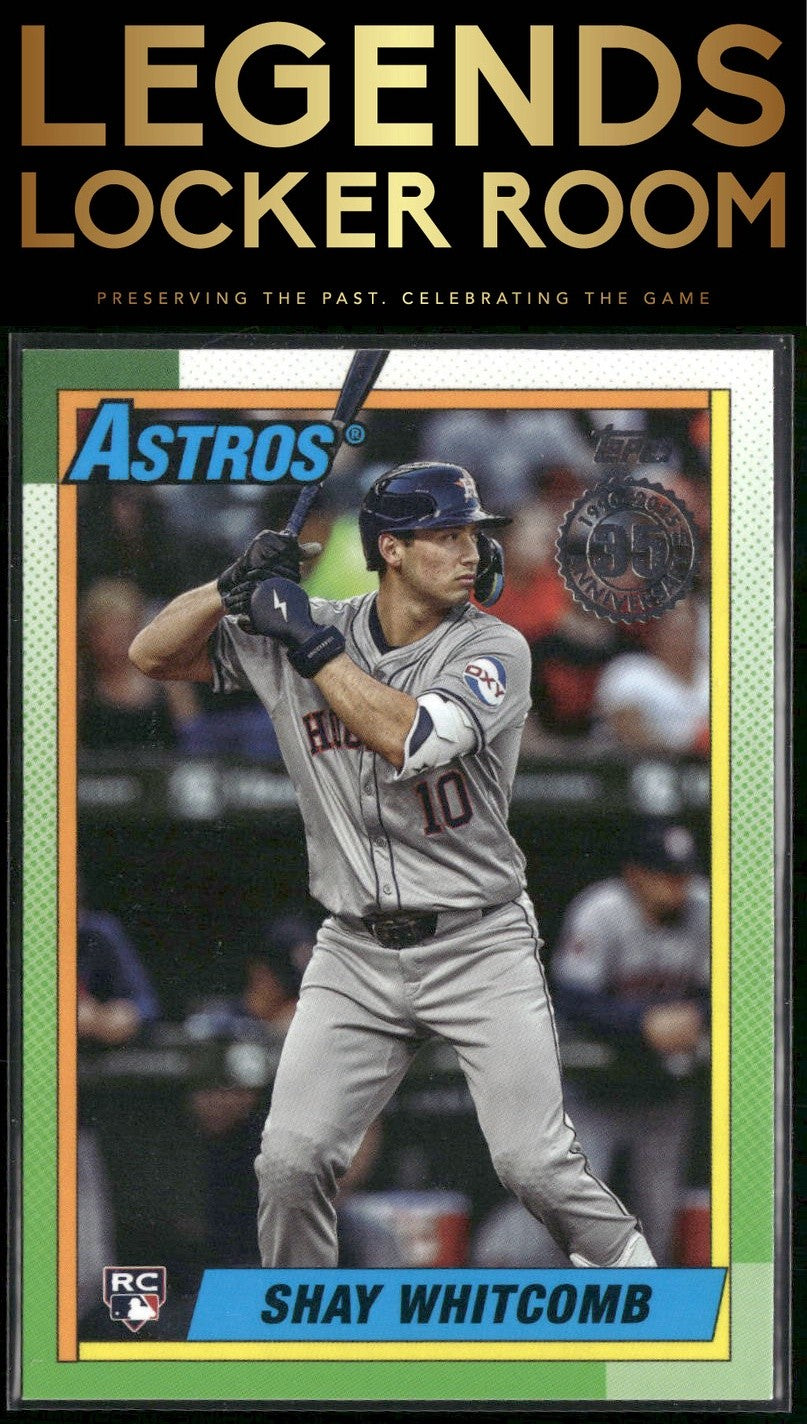2025 Topps Shay Whitcomb 1990 Topps Baseball 35th Anniversary