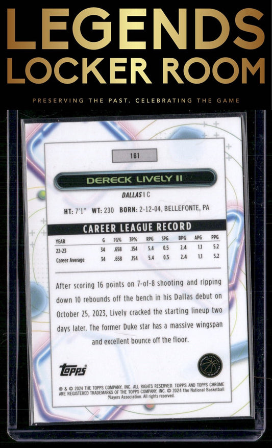 2023-24 Topps Chrome Cosmic #161 Dereck Lively II