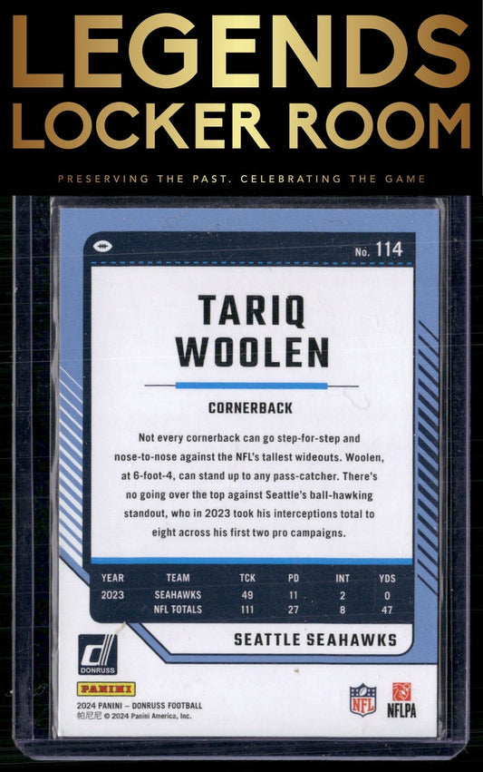 2024 Donruss #114 Tariq Woolen No Name