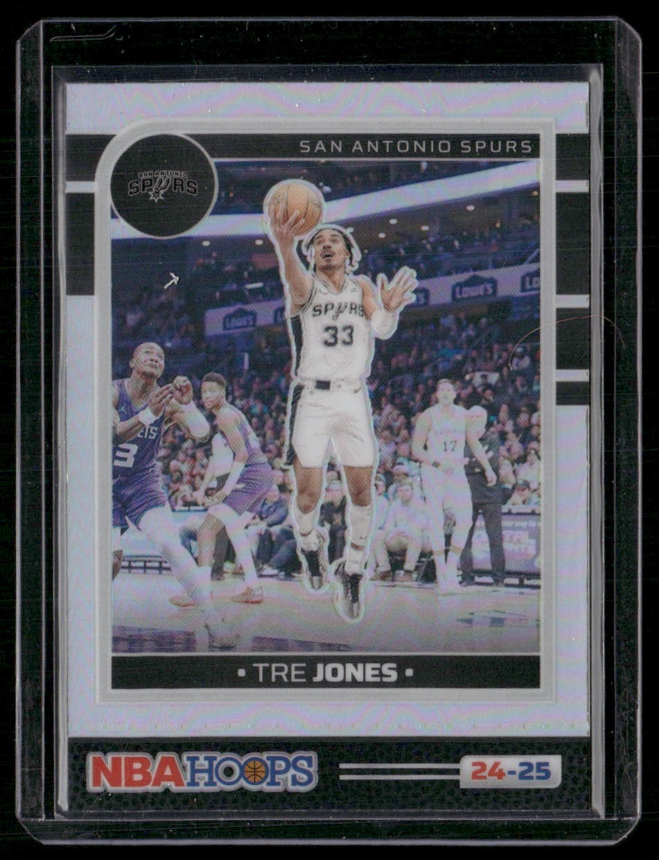 2024-25 Hoops #83 Tre Jones Premium Prizms Silver