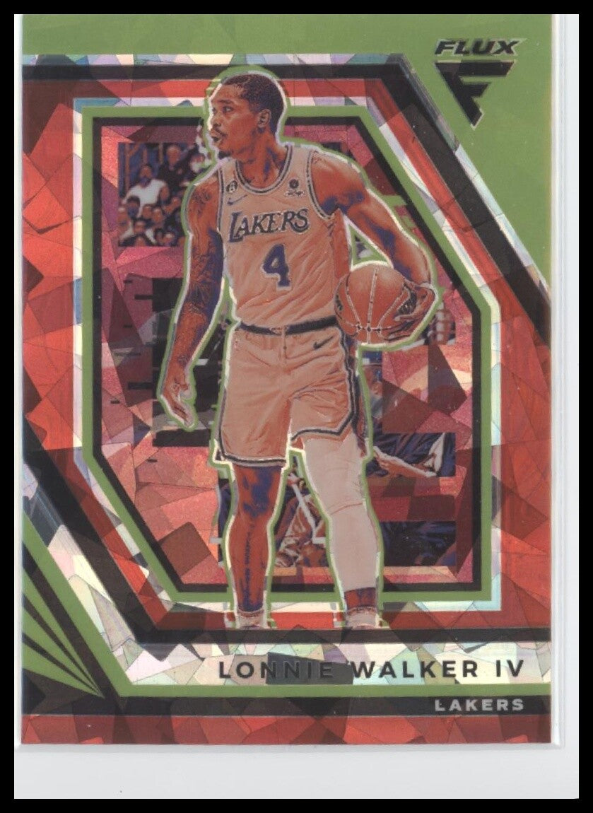 2022-23 Panini Flux #39 Lonnie Walker IV Red Cracked Ice