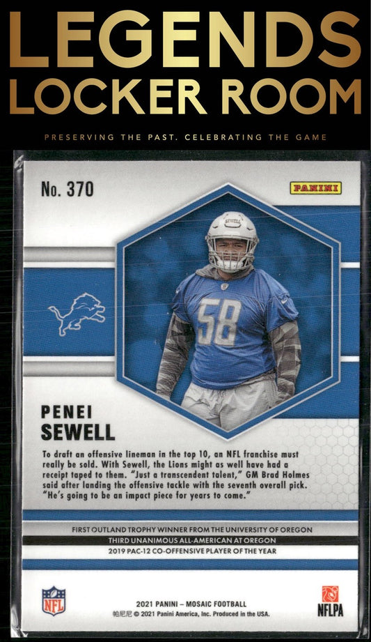 2021 Panini Mosaic #370 Penei Sewell