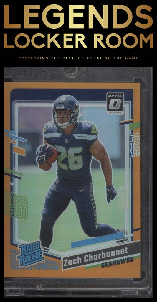 2023 Donruss Optic #294 Zach Charbonnet Orange #/249