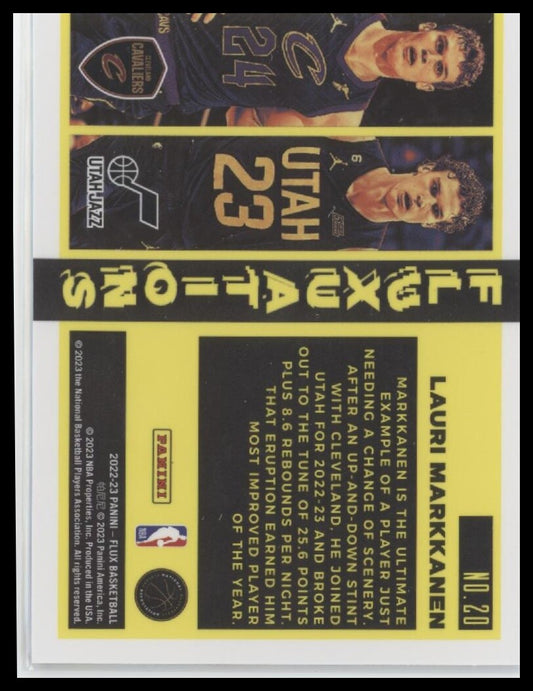 2022-23 Panini Flux #20 Lauri Markkanen Fluxuations