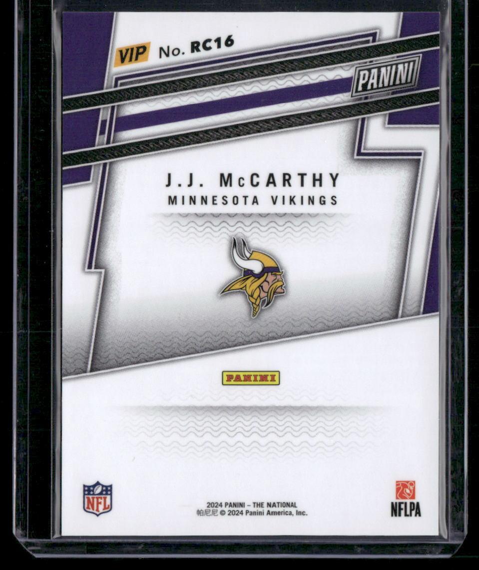 2024 Panini National Sports Convention VIP #RC16 J.J. McCarthy Rookies