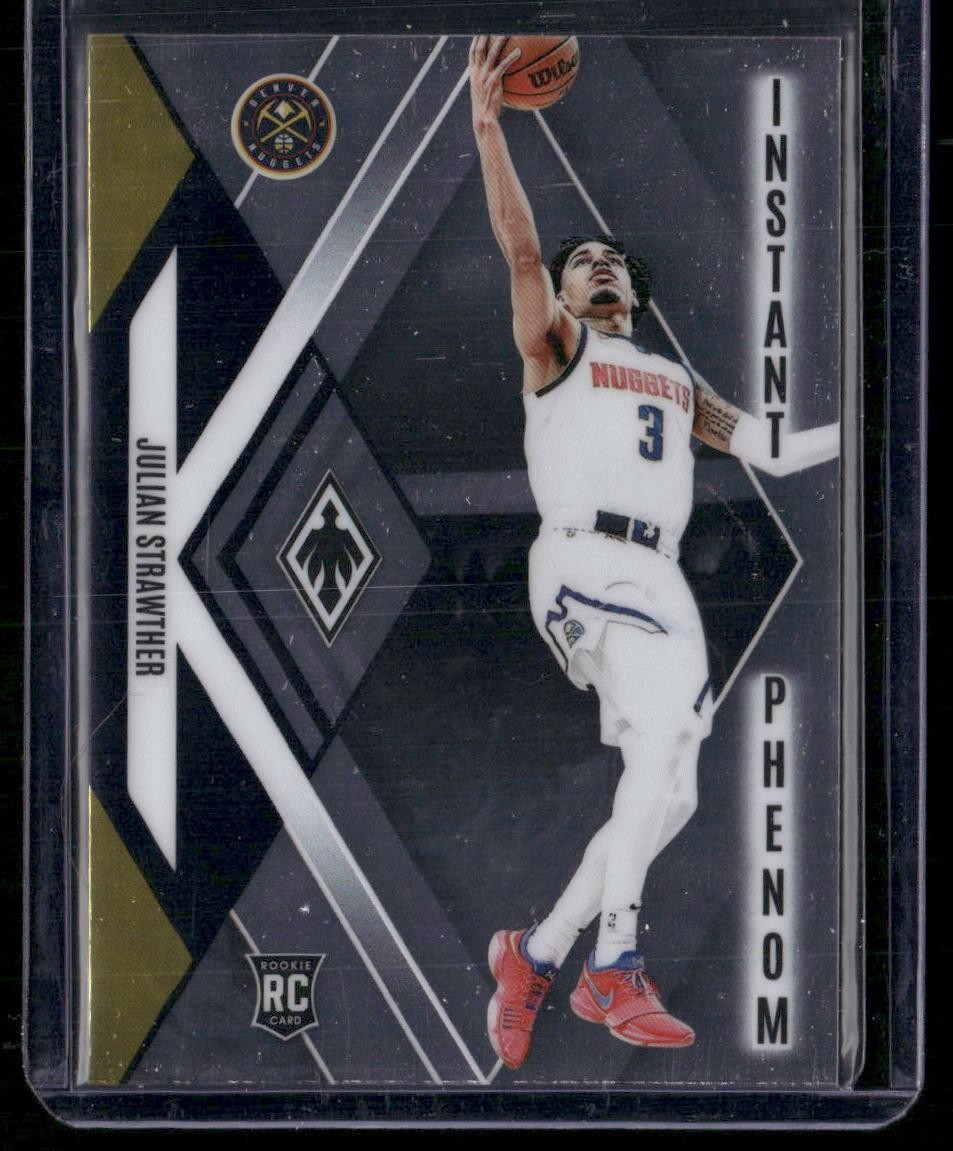 2023-24 Panini Phoenix #6 Julian Strawther Instant Phenom Phoenix Blue Ice