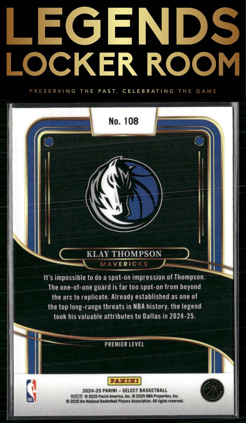 2024-25 Panini Select #108 Klay Thompson