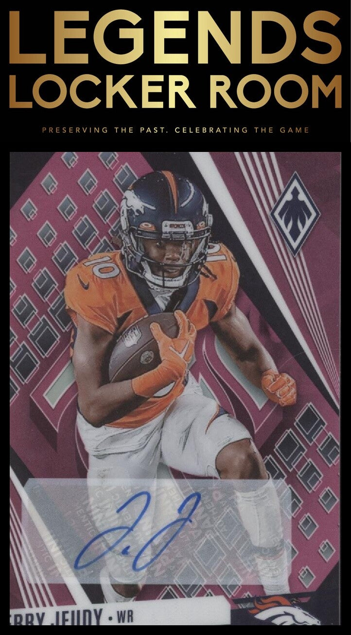 2023 Panini Phoenix #86 Jerry Jeudy Autographs Pink #/25