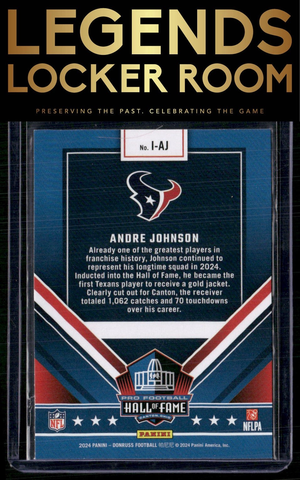 2024 Donruss #I-AJ Andre Johnson Inducted