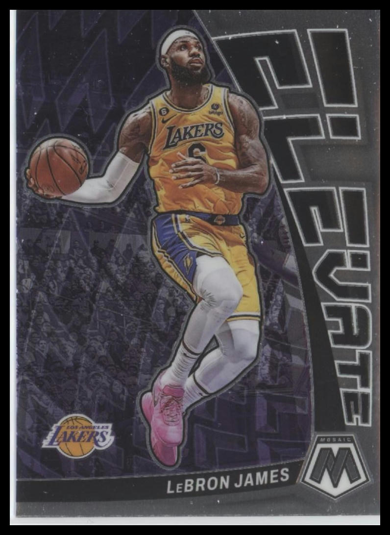 2022-23 Panini Mosaic #4 LeBron James Elevate