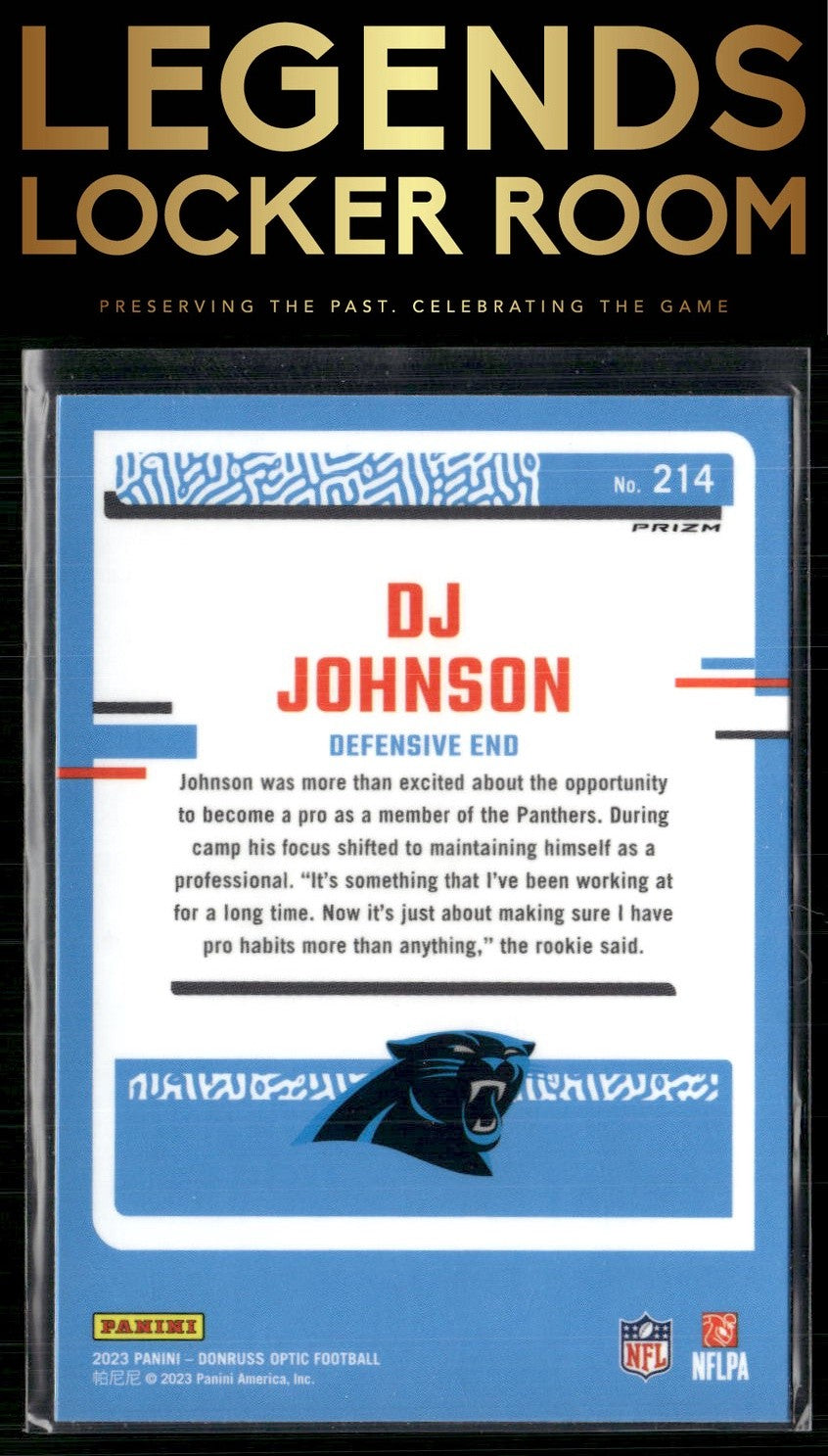 2023 Donruss Optic #214 DJ Johnson Holo