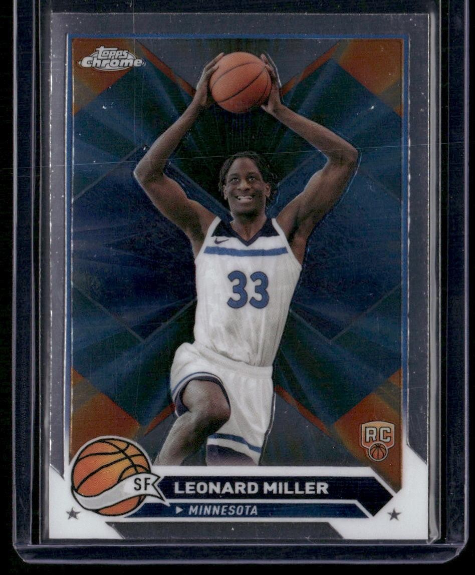 2023-24 Topps Chrome #158 Leonard Miller