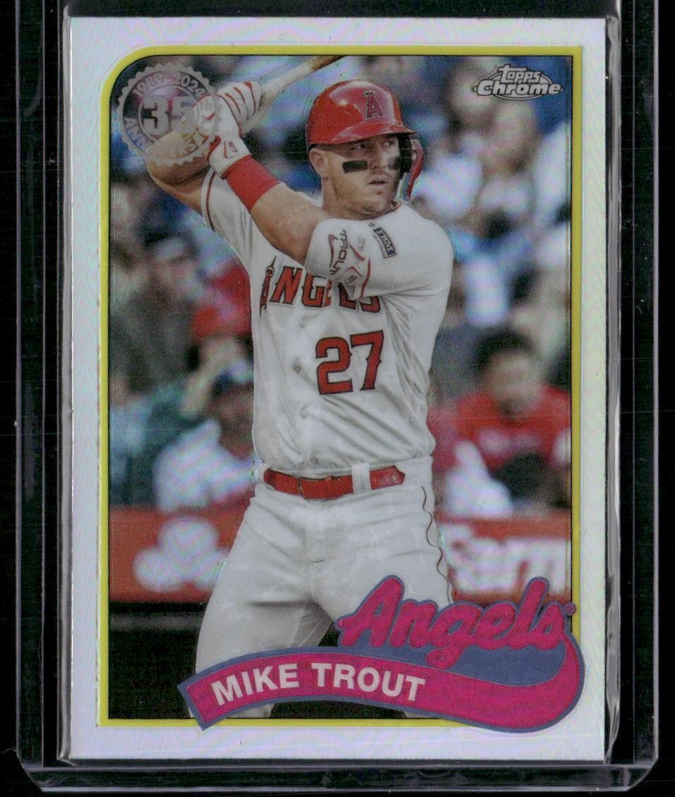 2024 Topps Chrome #89CB-1 Mike Trout 1989 Topps Baseball 35th Anniversary