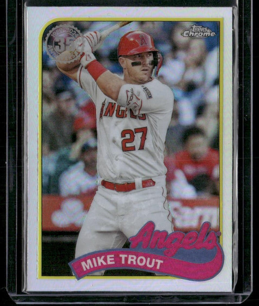 2024 Topps Chrome #89CB-1 Mike Trout 1989 Topps Baseball 35th Anniversary