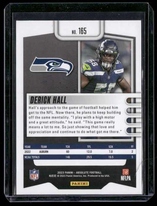 2023 Panini Absolute #165 Derick Hall Orange