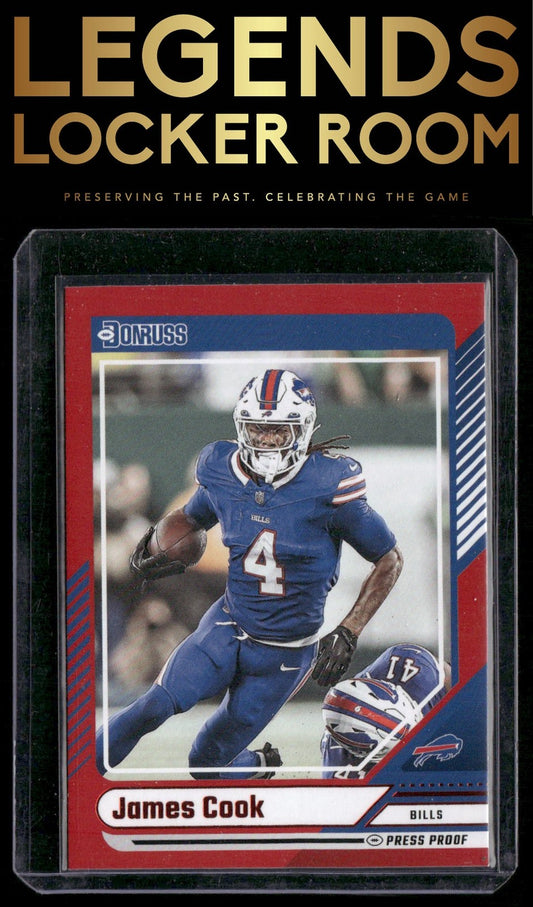 2024 Donruss #105 James Cook Press Proof Red