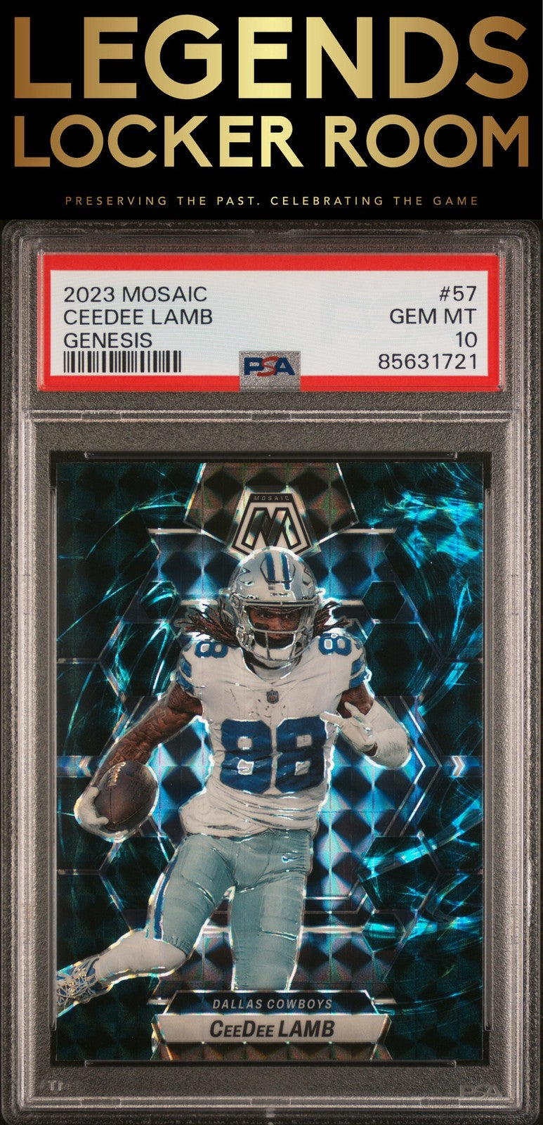 2023 Panini Mosaic #57 Ceedee Lamb Genesis PSA 10