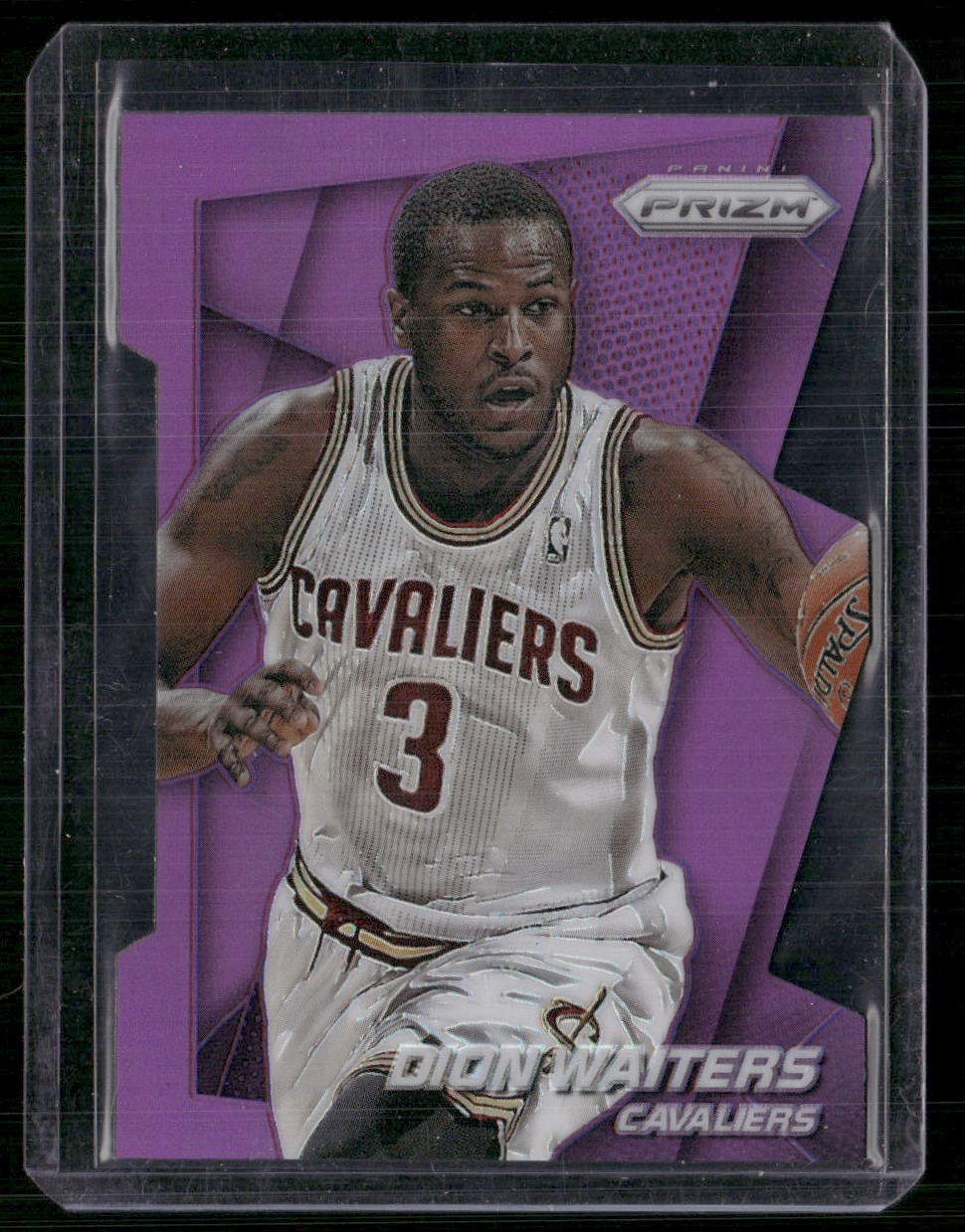 2014-15 Panini Prizm #111 Dion Waiters Prizms Purple Die Cut #/139