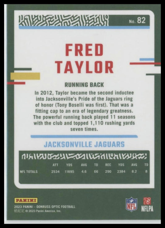 2023 Donruss Optic #82 Fred Taylor