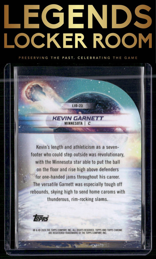 2023-24 Topps Chrome Cosmic #LIO-23 Kevin Garnett Launched Into Orbit