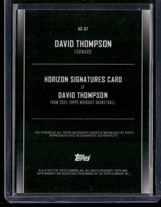 2023-24 Topps Midnight David Thompson Horizon Signatures Twilight Max #/199