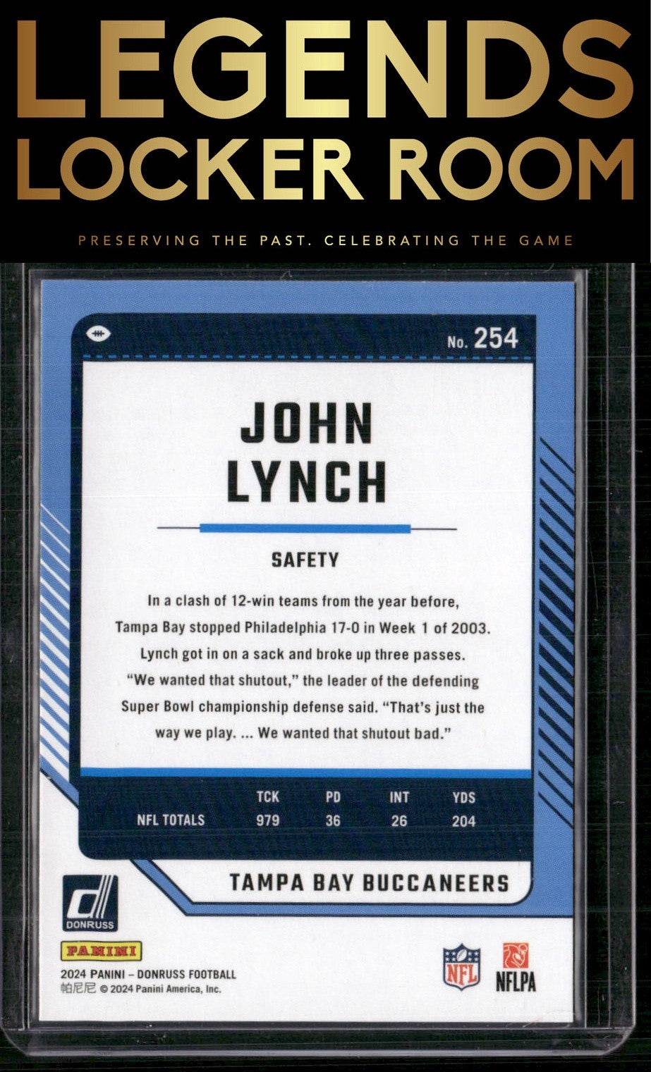 2024 Donruss #254 John Lynch