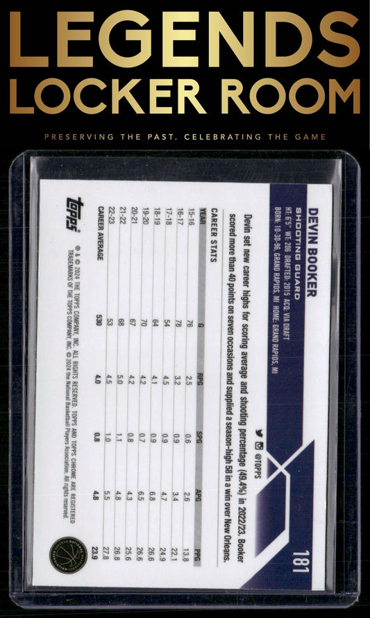 2023-24 Topps Chrome Sapphire Edition #181 Devin Booker