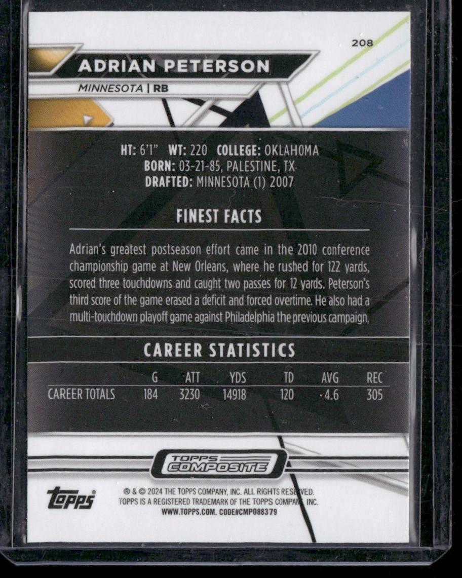 2023 Topps Composite #208 Adrian Peterson