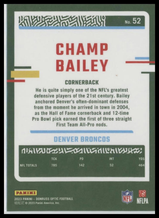 2023 Donruss Optic #52 Champ Bailey
