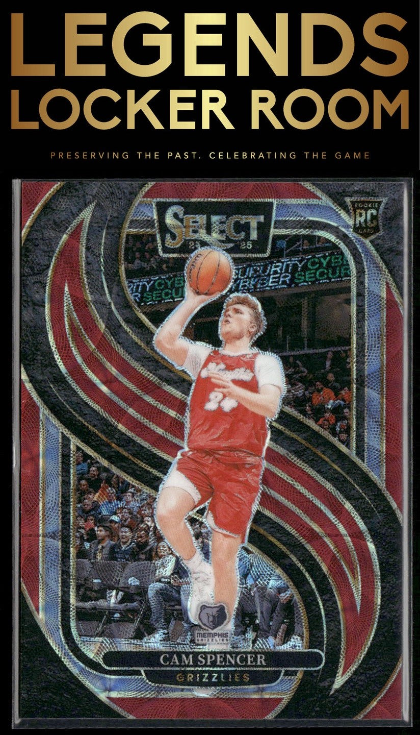 2024-25 Panini Select #189 Cam Spencer Red Scope Prizm #/249