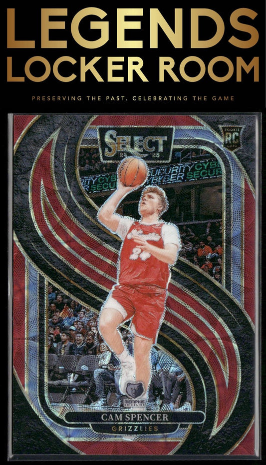 2024-25 Panini Select #189 Cam Spencer Red Scope Prizm #/249