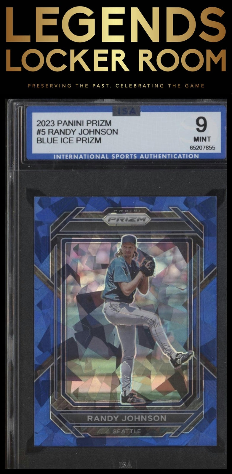 2023 Panini Prizm #5 Randy Johnson Blue Ice Prizm