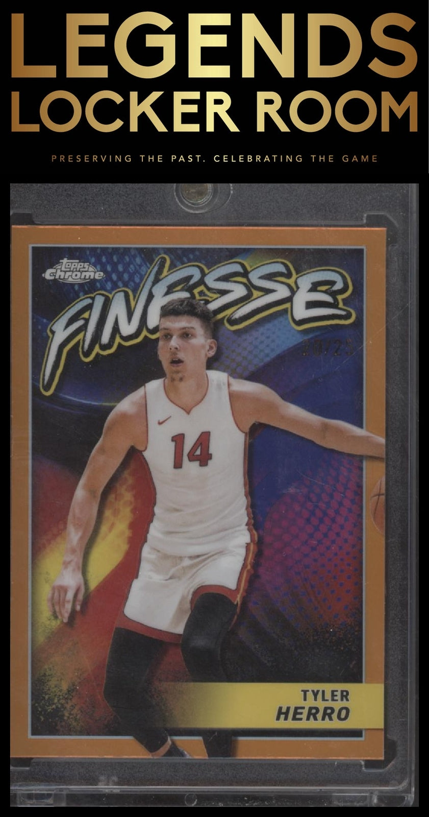 2023-24 Topps Chrome #F-12 Tyler Herro Finesse Refractor /25