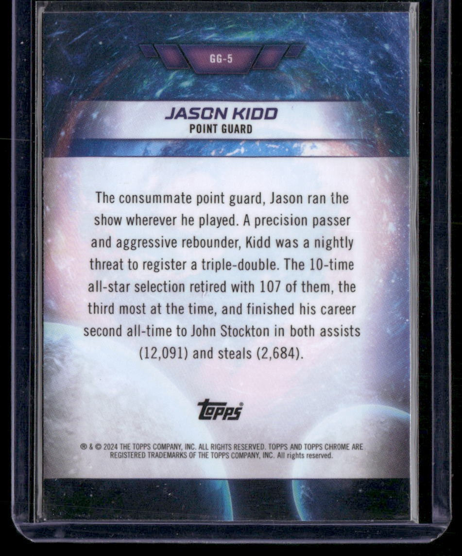 2023-24 Topps Chrome Cosmic #GG-5 Jason Kidd Galaxy Greats