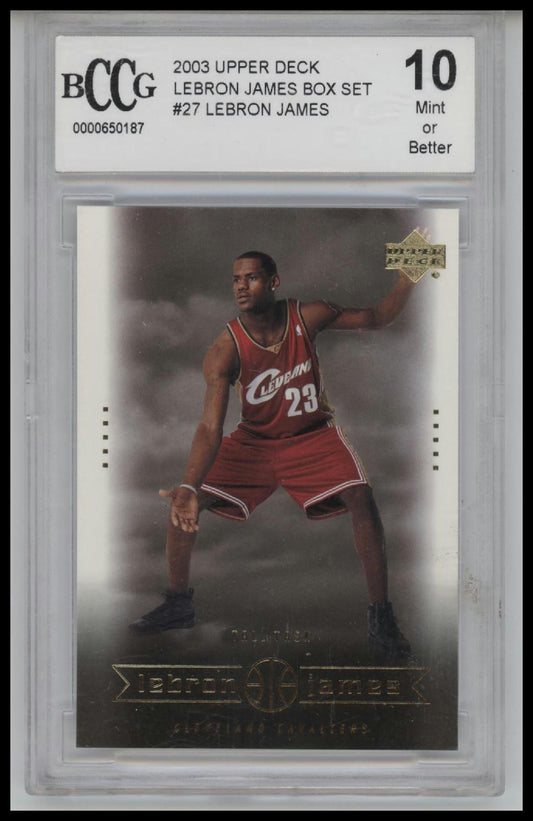 2003 Upper Deck LeBron James Box Set #27 LeBron James BCCG 10.0