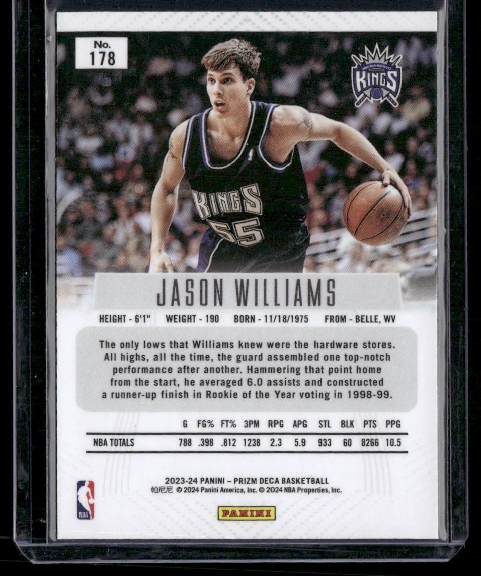 2023-24 Panini Prizm Deca #178 Jason Williams