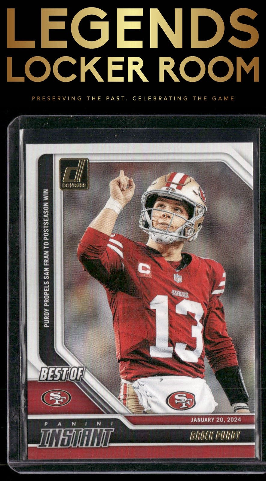 2024 Donruss #15 Brock Purdy Best of Panini Instant