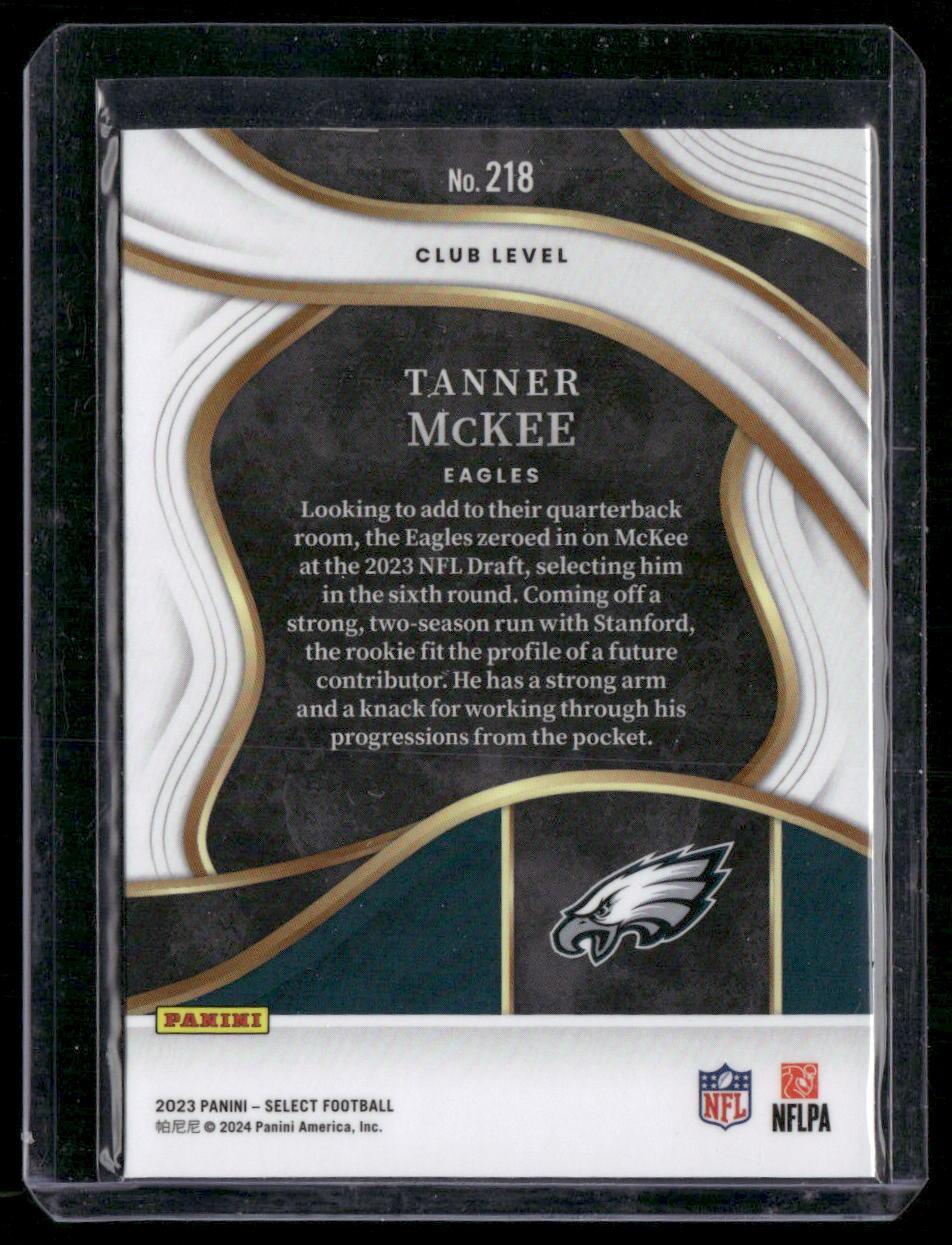 2023 Panini Select #218 Tanner McKee