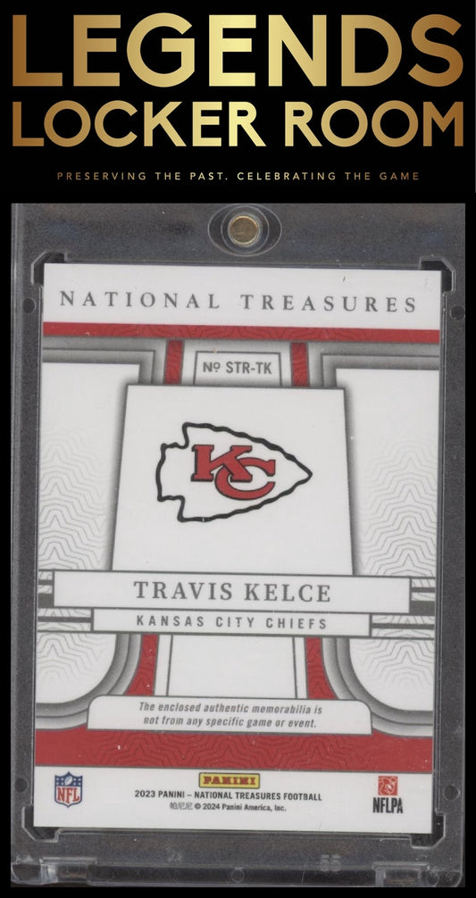 2023 Panini National Treasures #STR-TK Travis Kelce Sunday Treasures
