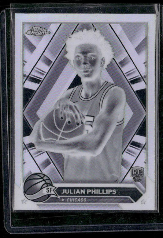 2023-24 Topps Chrome #39 Julian Phillips Negative Refractors